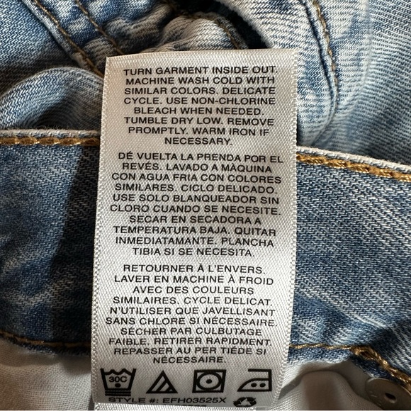 Kensie- Light Blue Drawstring Cargo Jeans (6/28) - Picture 13 of 14